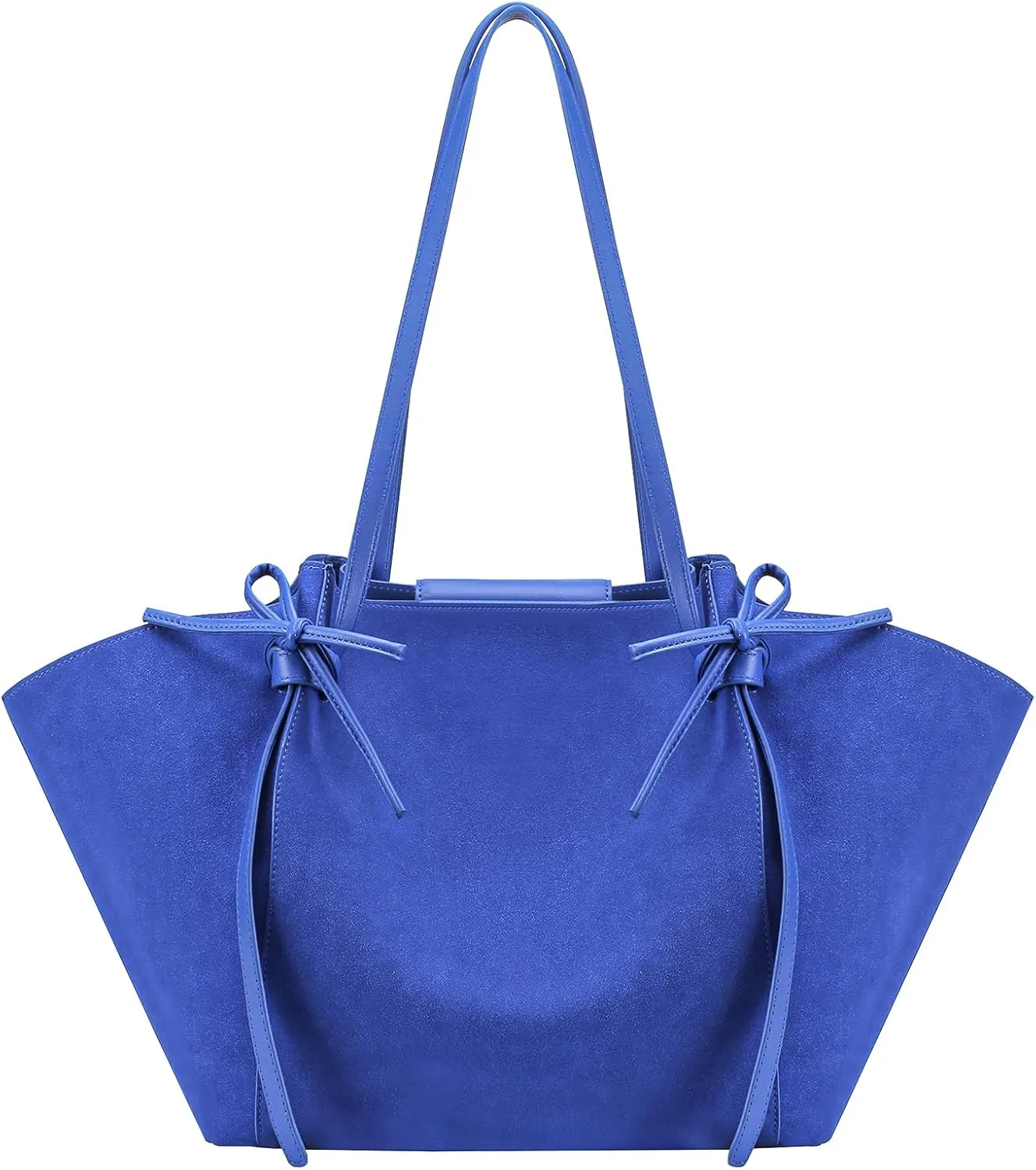 Suede Tote Bag for Women, Large Tote Bag for Women Work Trendy Top Handle Bag Hobo Handbag with Adjustable Strap