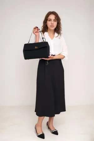 Suede Tote Bag for Women - Slouchy Work Bag with Large Capacity and Top Handle - Faux Suede Hobo Handbag