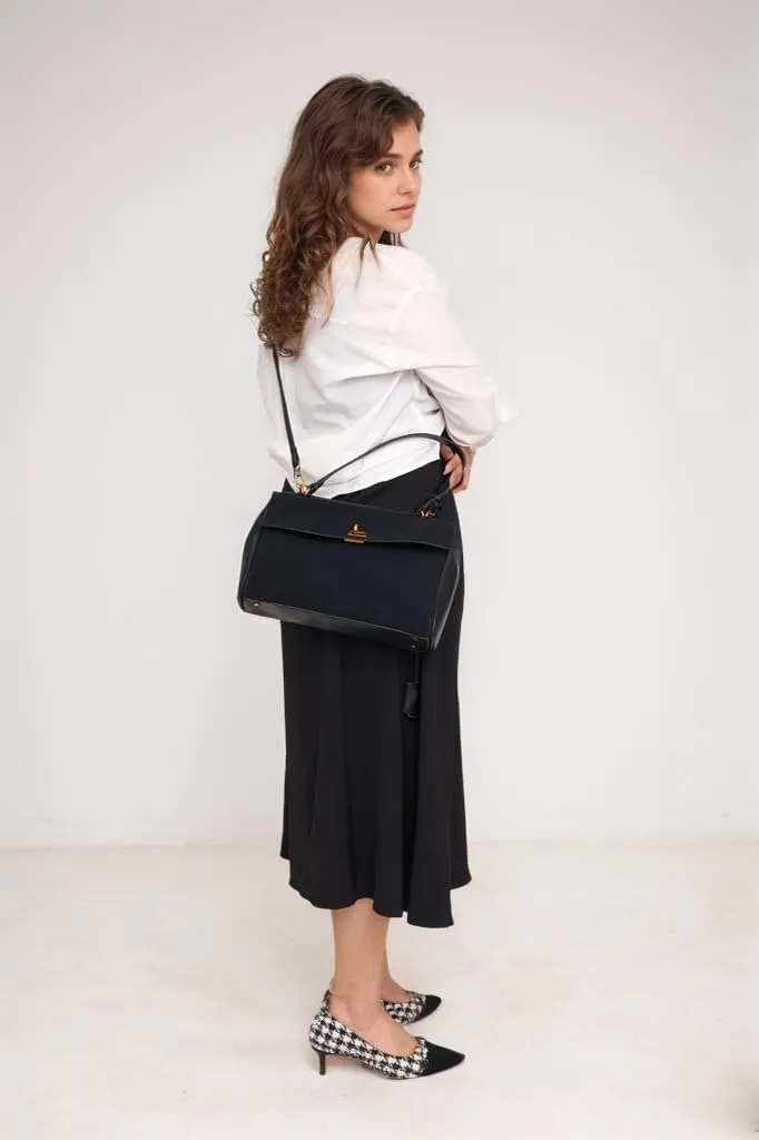 Suede Tote Bag for Women - Slouchy Work Bag with Large Capacity and Top Handle - Faux Suede Hobo Handbag