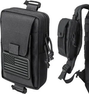 Tactical Backpack Accessories Pouch, Molle Accessories Shoulder Strap Attachment Pouches Utility EDC Phone Pouch Sport