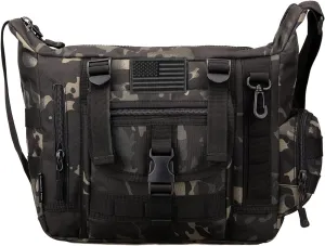 Tactical Messenger Bag Military Molle Briefcase Crossbody Shoulder Bags for Working Cycling Hunting Camping