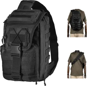 Tactical Sling Bag for Men, 30L Extra Large Tactical Bag with Bottle Holder, Cross Body Chest Pack Shoulder Backpack EDC For Camping Hiking Trekking Daypack