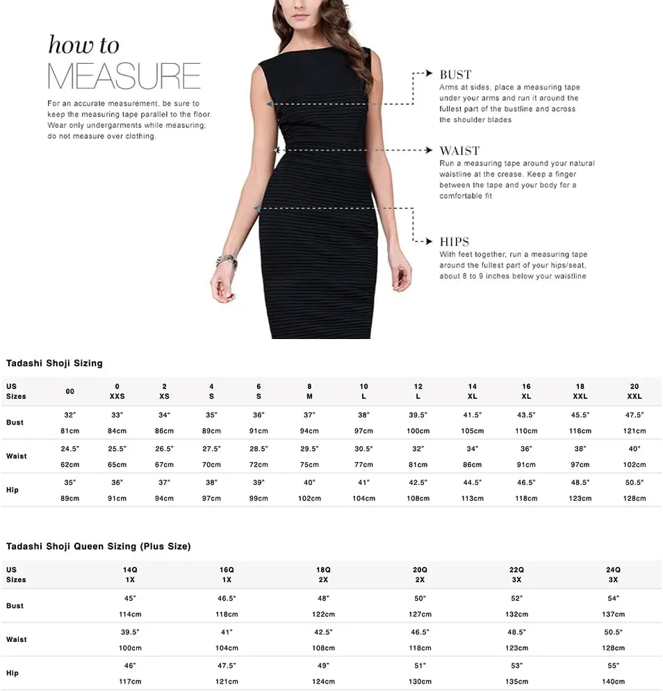Tadashi Shoji Jazzy Sequin Mesh Plunge Gown