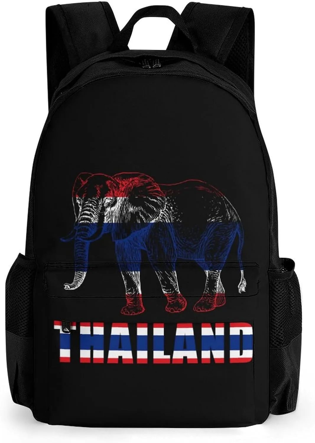 Thailand Flag Thai Elephant Fashion Backpack Light Weight Daily Travel Hiking Laptop Shoulder Bag