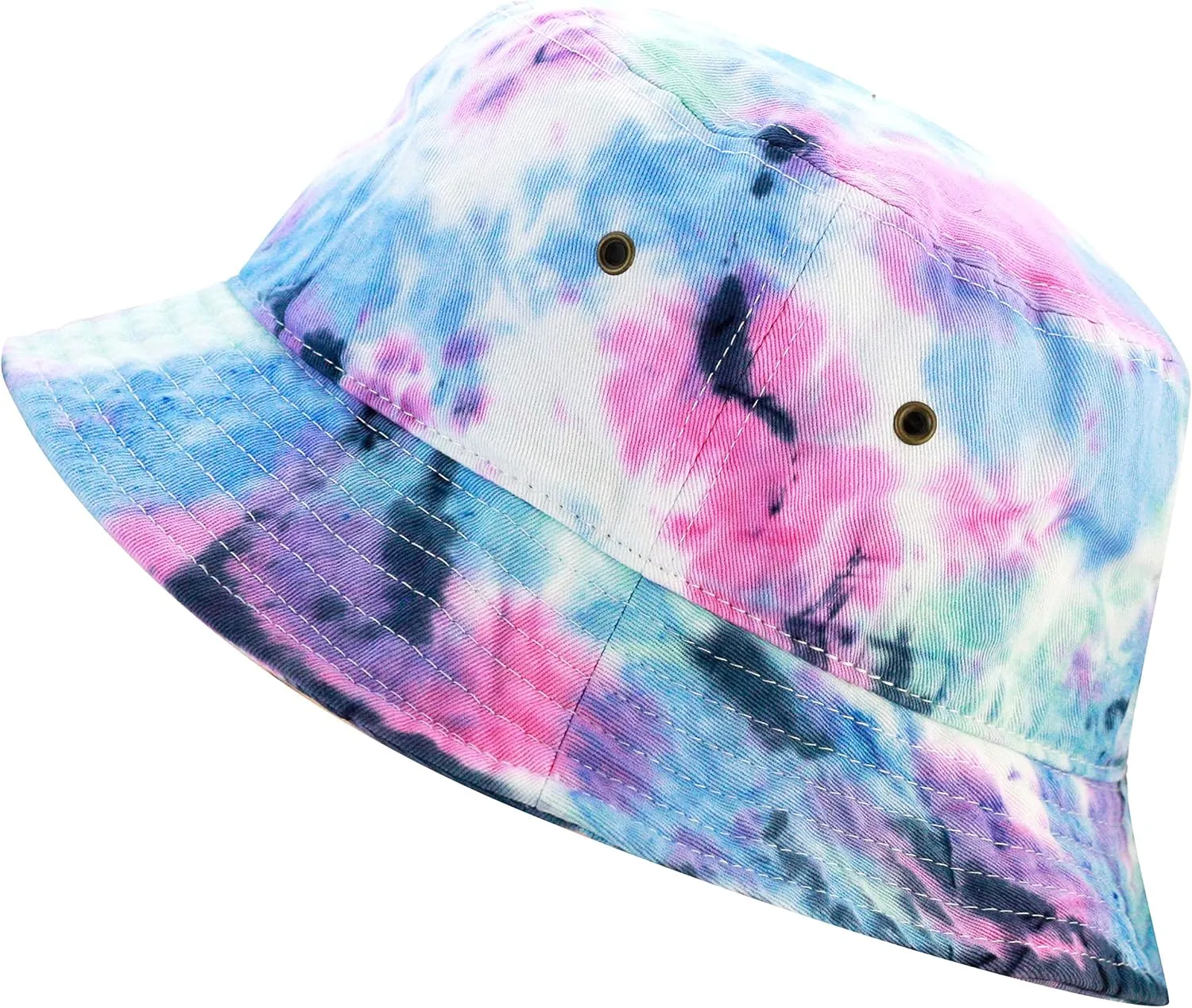 The Hat Depot Bucket Hat - Unisex 100% Cotton & Denim UPF 50 Packable Summer Travel Beach Sun Hat