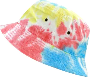 The Hat Depot Bucket Hat - Unisex 100% Cotton & Denim UPF 50 Packable Summer Travel Beach Sun Hat