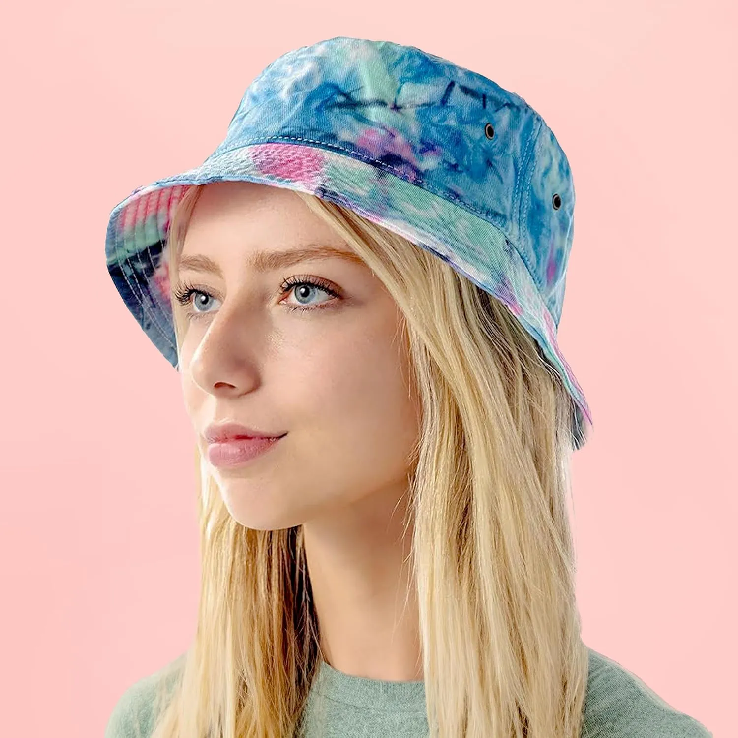 The Hat Depot Bucket Hat - Unisex 100% Cotton & Denim UPF 50 Packable Summer Travel Beach Sun Hat