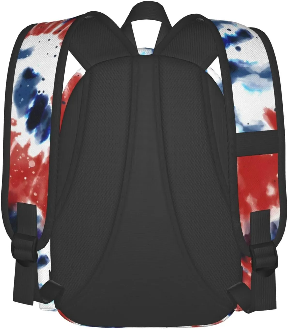 Tie Dye American Flag 4th of July Backpacks 15 Inch Laptop Backpack Multipurpose Double Shoulder Bag for Men Women Gifts