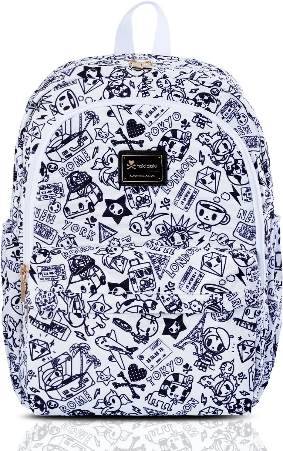 Tokidoki Travel Backpack for Women Shoulder Bag Unicorno Casual Daypack for Work Weekender Business Hiking (black)