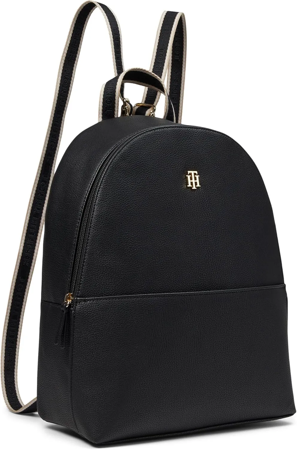Tommy Hilfiger Womens Kiara II Medium Dome Backpack Black Medium