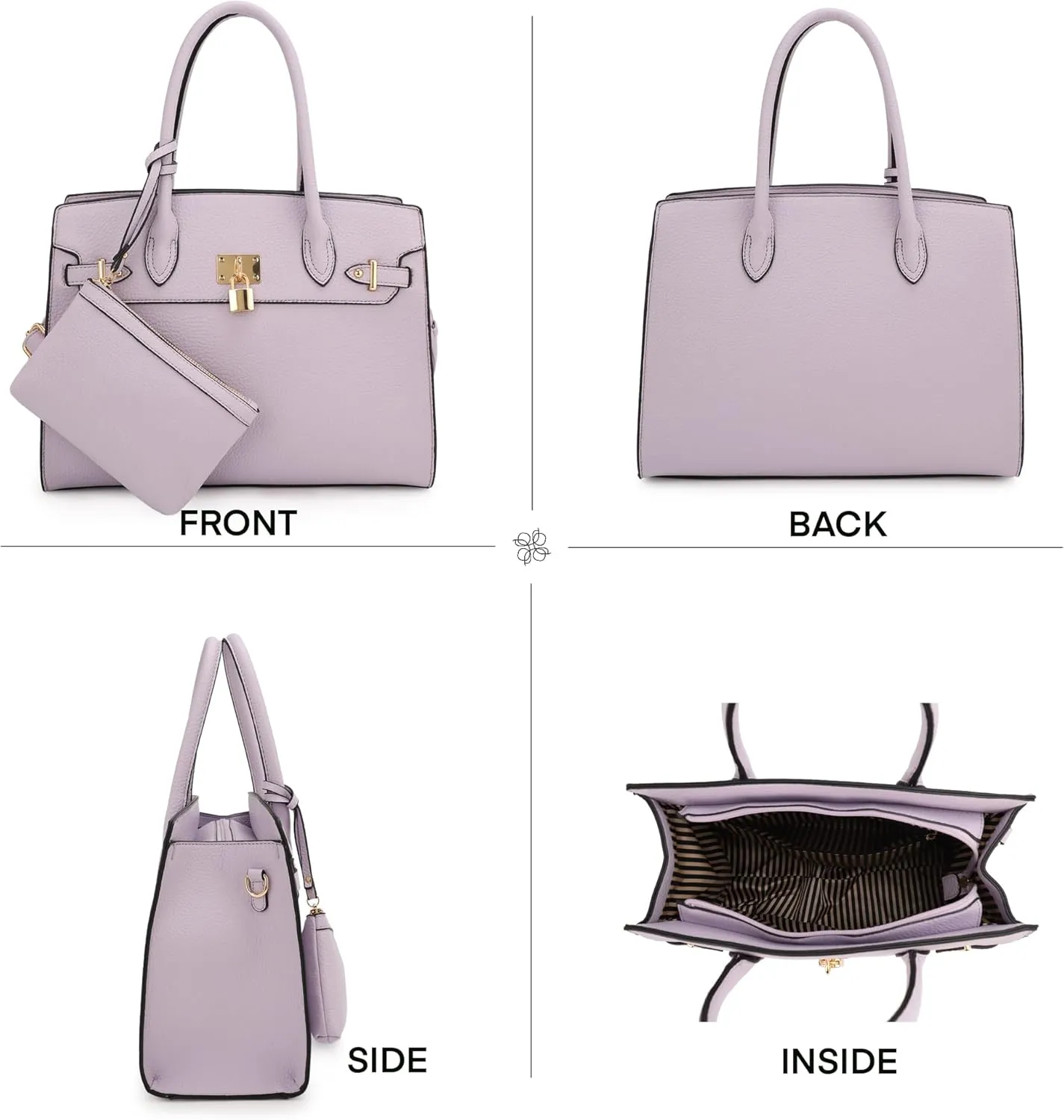 Top Handle Bag For Women, Crossbody Designer Satchels, Adjustable Strap With Wallet For Ladies 3pcs