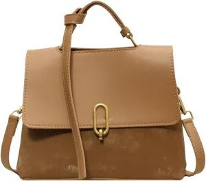 Top Handle Satchel Bag for Women Tote Bag Suede Designer Crossbody Purse Vegan Leather Shoulder Handbag Purse