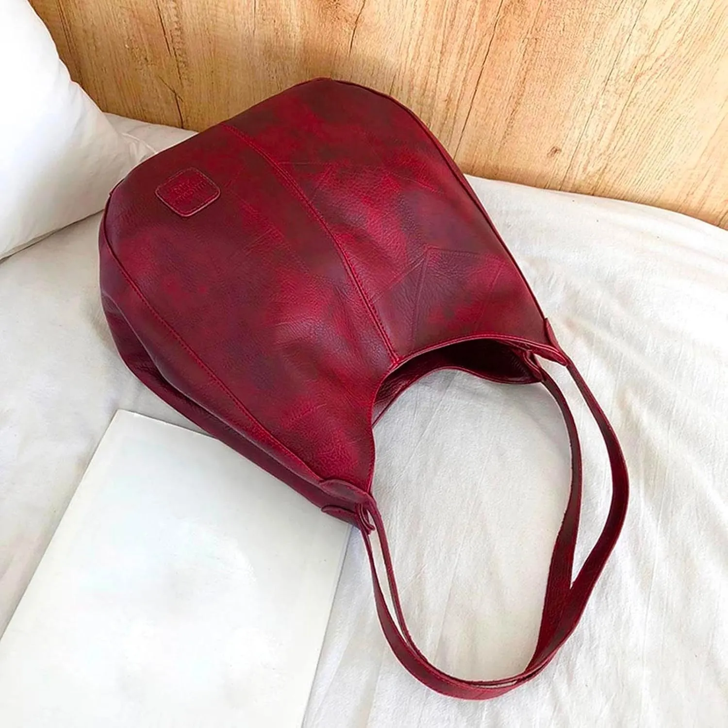 Tote Bag for Women Top Handle Satchel Purse Women's Faux Suede Hobo Bag