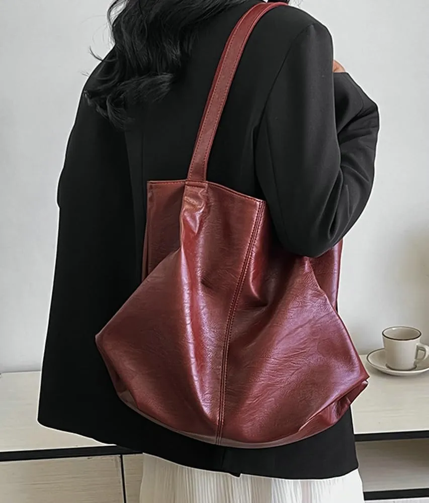 Tote Bag for Women Vegan Leather Hobo Bag Large Shoulder Bag Handbag Work Satchel Purse Travel