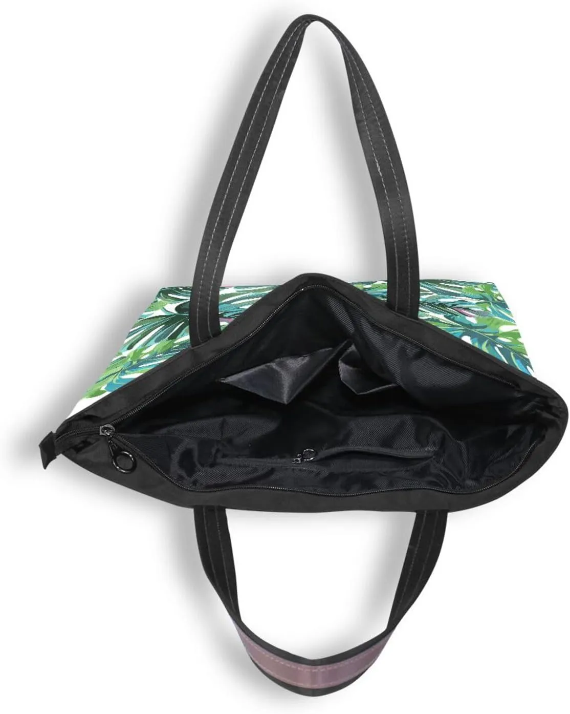 Tote Bag for Women with Zipper,Polyester Tote Purse Holiday Tote Bag Work Handbag Women Gift