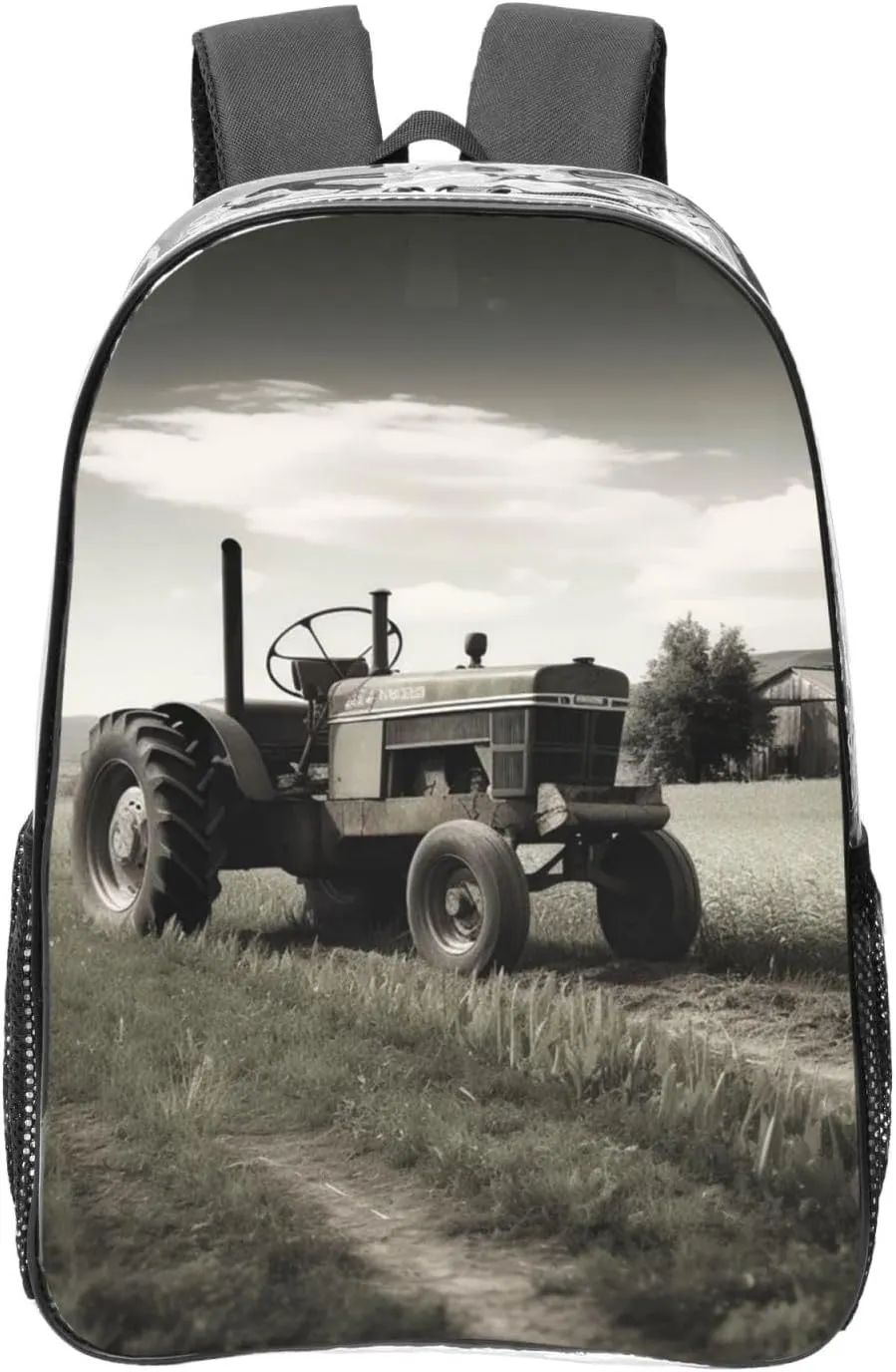 Tractor Agriculture Tranquil Clear Backpack Waterproof Heavy Duty Pvc Transparent Backpack Cute See Through Backpack Clear Bags For College Work Travel