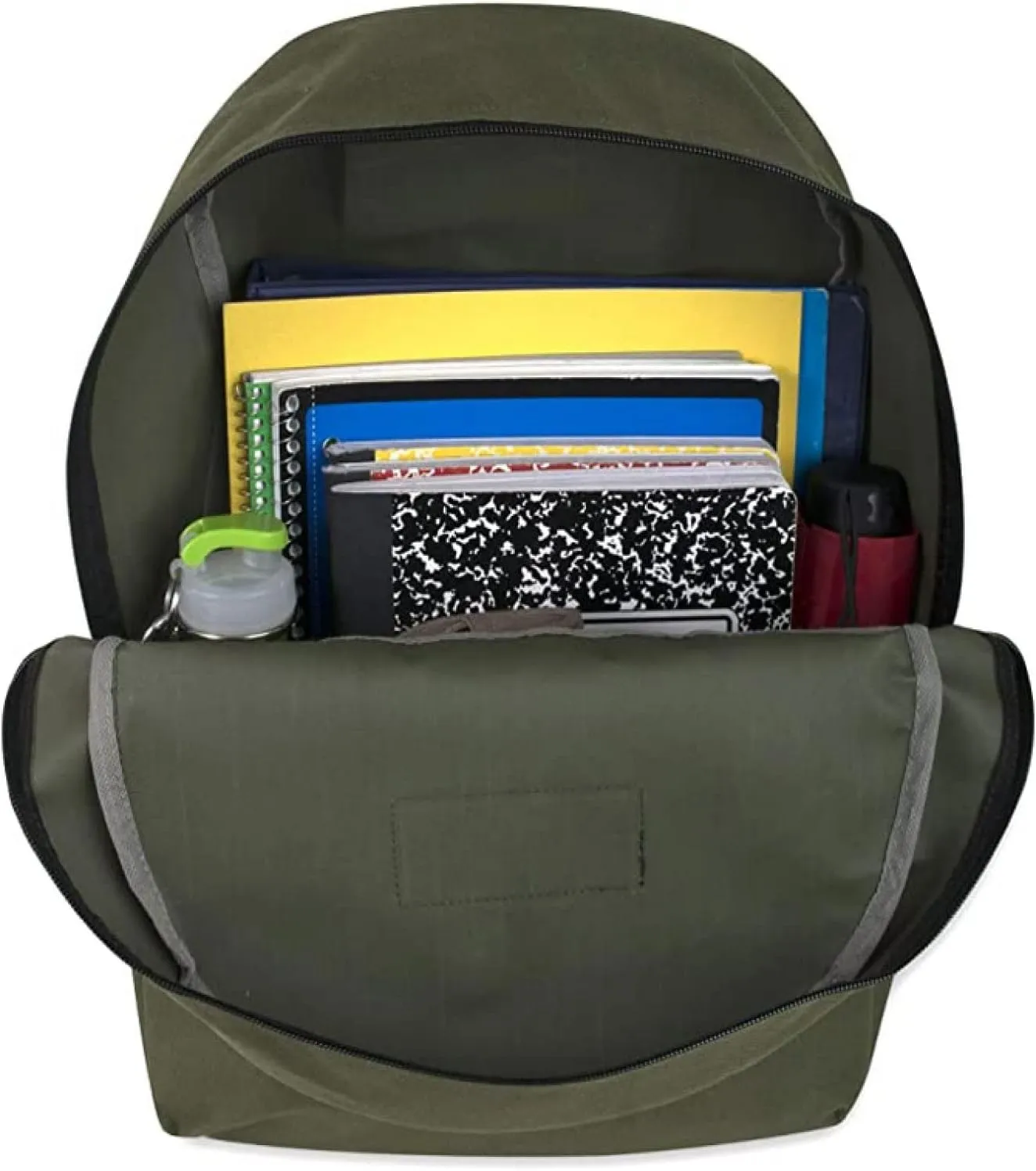 Trail maker Backpack with School Supplies for Kids - 20 Piece Back to School Supplies with 17" Backpack (Green Pack)