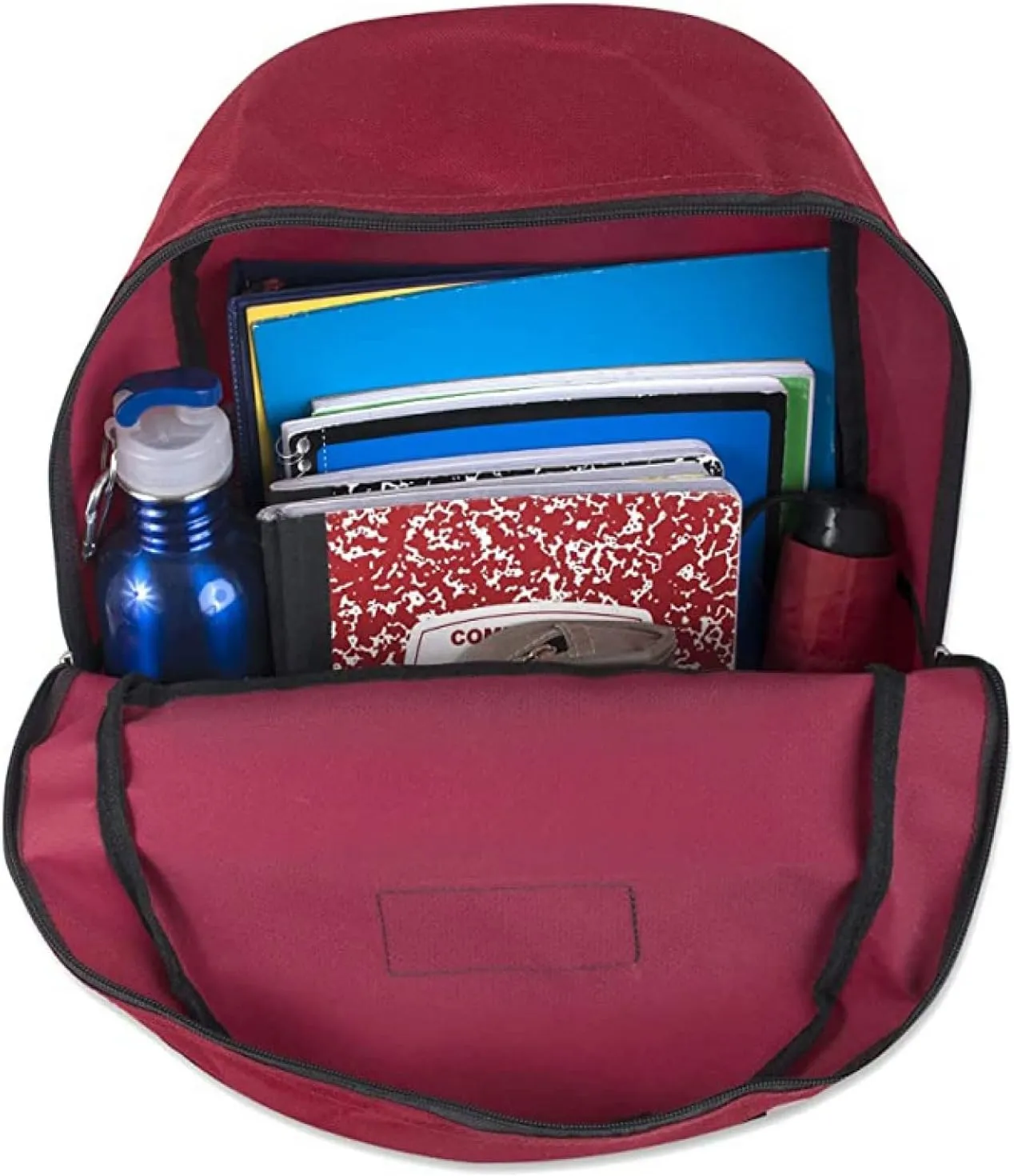Trail maker Backpack with School Supplies for Kids - 20 Piece Back to School Supplies with 17" Backpack (Red Pack)