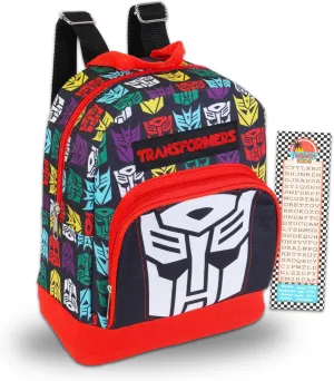Transformers Mini Backpack for Women Set - 10” Canvas Transformers Backpack with Front Pocket and Bookmark | Transformers Backpack Purse Bundle