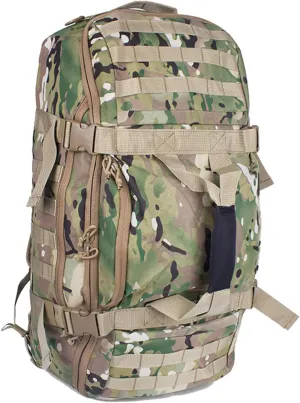 Travel Duffle Bag Backpack for Men - Large Tactical Bags Weekender Gym Bag for Overnight Traveling Military Workout Deployment Sports (Camo, 80L)