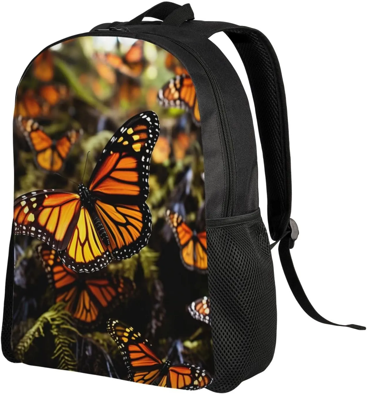 Travel Laptop Backpack Lightweight Computer Bag Heaps of Orange Monarch Butterflies Casual Daypack Nurse Bag Business Work Bag