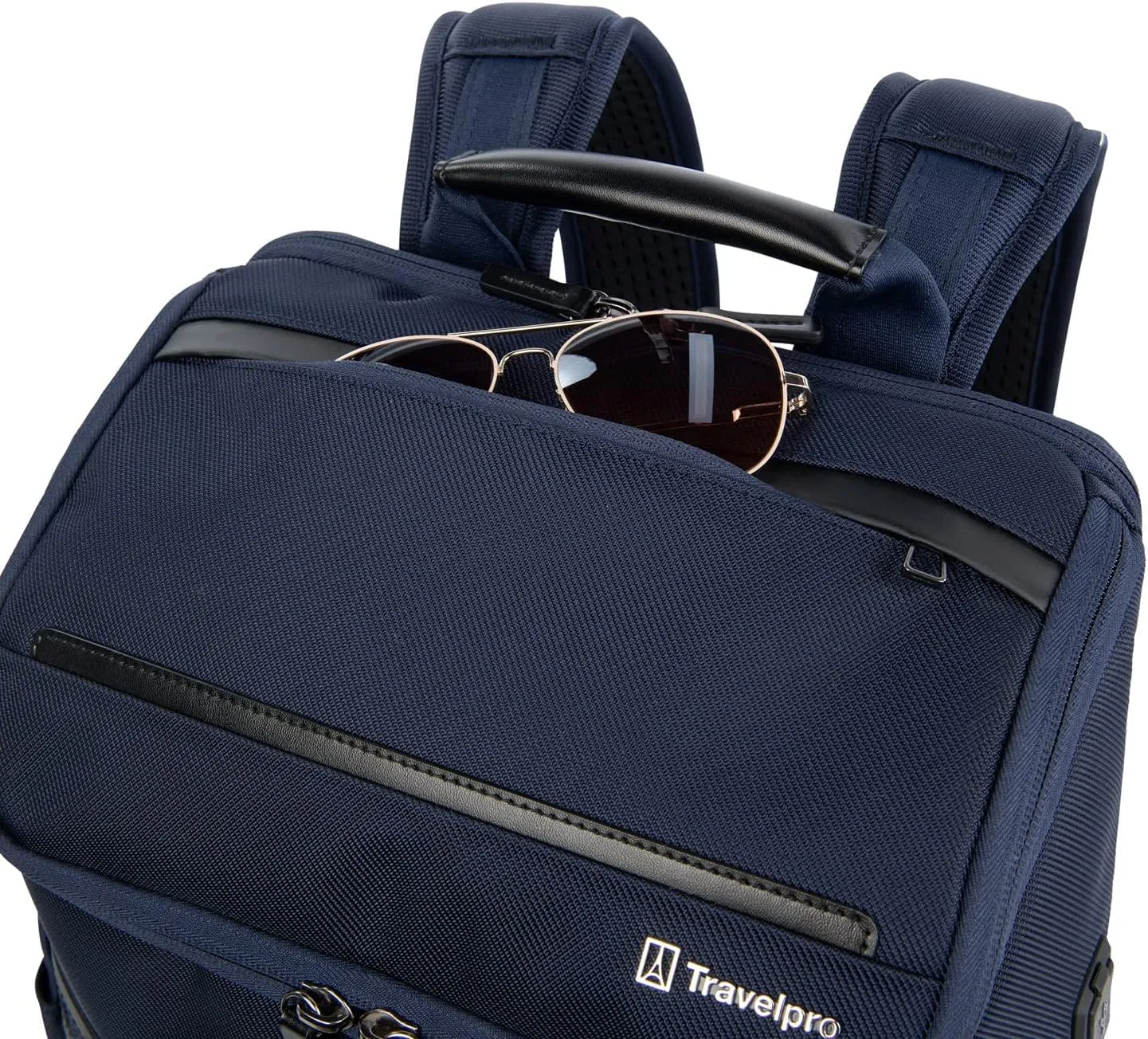 Travelpro Crew Executive Choice 3 Medium Top Load Backpack fits up to 15.6 Laptops and Tablets, USB A and C Ports, Men and Women, Patriot Blue