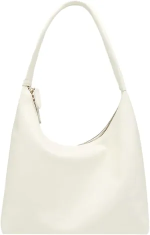 Trendy PU Leather Crescent Shoulder Bag Slouchy Hobo Bags for Women Tote Handbags Retro Soft Underarm Crossbody Purses