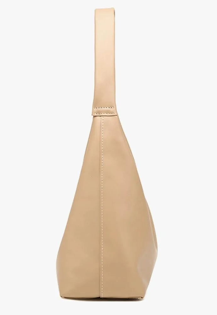 Trendy PU Leather Crescent Shoulder Bag Slouchy Hobo Bags for Women Tote Handbags Retro Soft Underarm Crossbody Purses