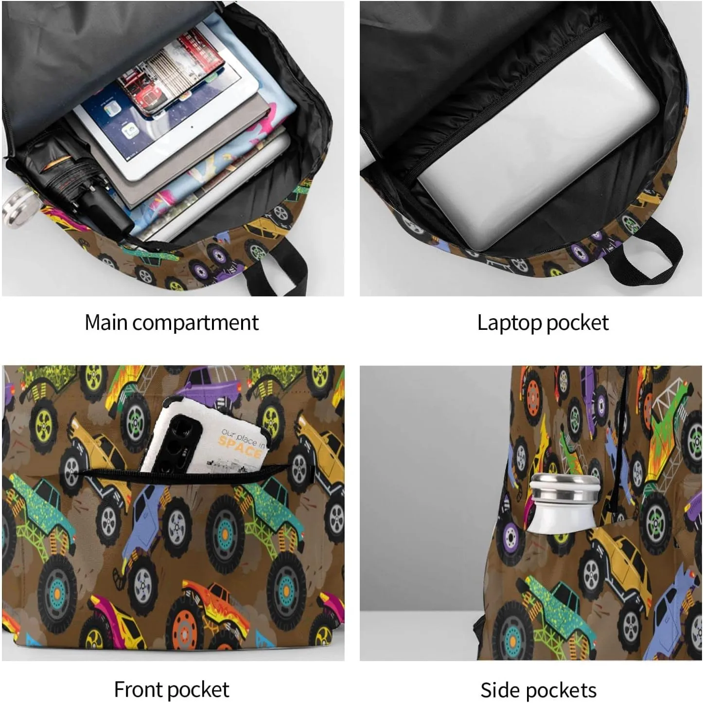 Truck Backpack 16 Inches Lightweight Travel Laptop Backpack