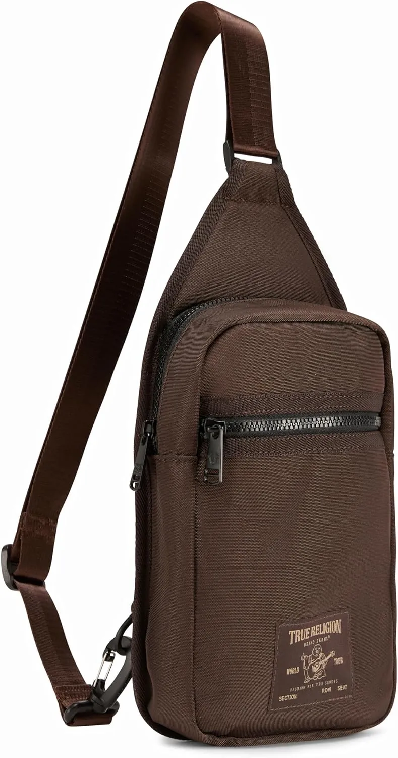 True Religion Crossbody Bags for Women & Men, Sling Bag for Men, Women Cross Body Bag, Sling Backpack Travel Bag Travel Purse