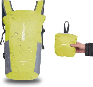 Ultralight Water Resistant Backpack for Men & Women, 15L Packable Hiking Daypack, Roll Top Closure Small Dry Bag Backpack for Cycling, Camping,Skiing, Boating (Yellow)