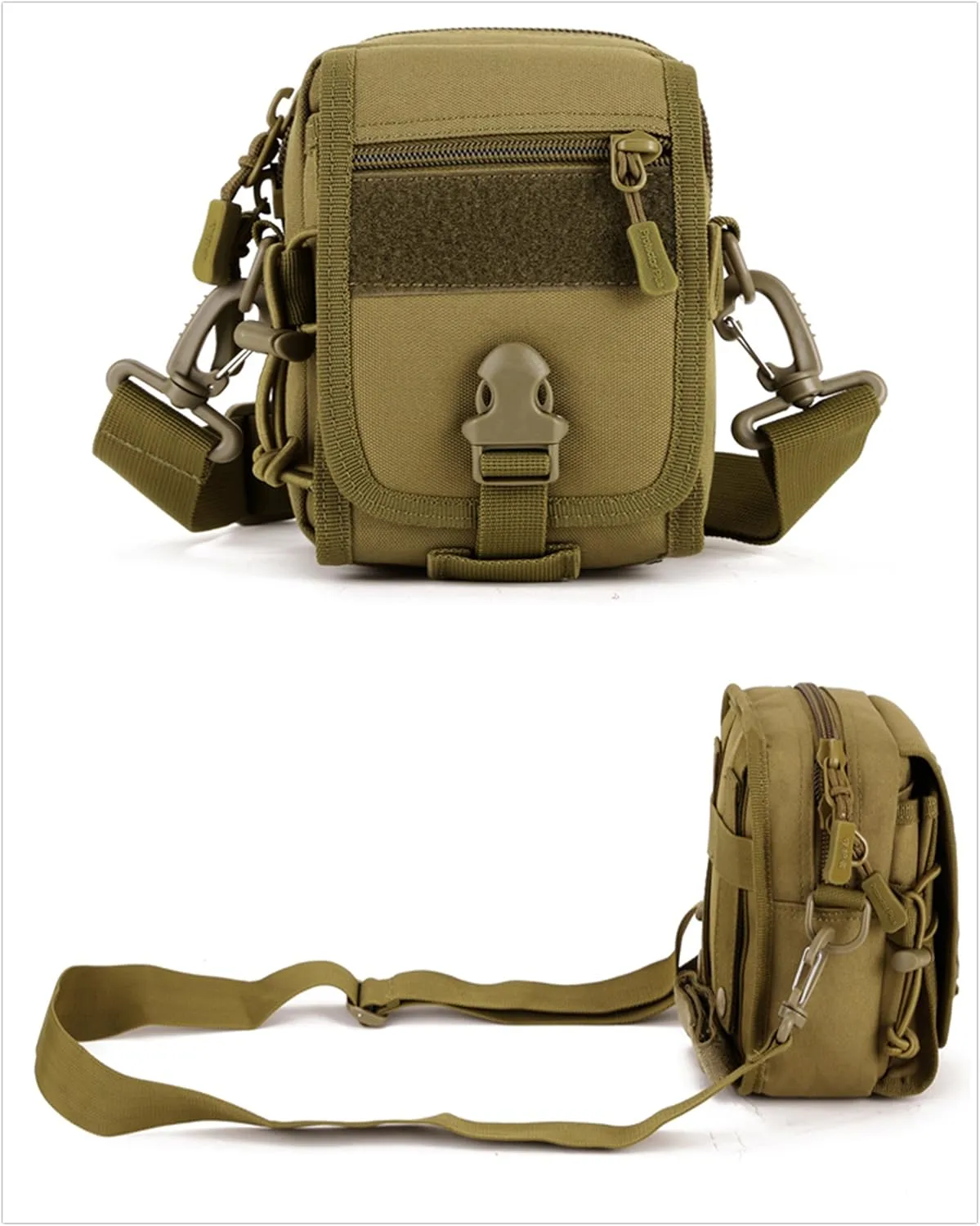 UNISTRENGH Tactical MOLLE Phone Magazine Pouch Military Small Belt Pouches Sling Chest Daypack Shoulder Bag Gear Duty Pack for Outdoor Hunting Vest Backpack