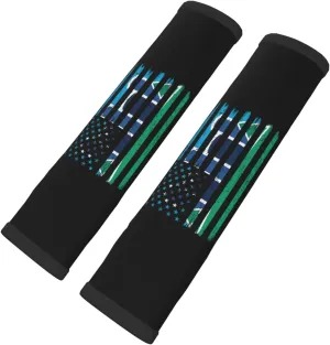 US and Flag of Mount Airy, Cincinnati, Ohio Car Seat Belt Cover Pad for for A More Comfortable Driving Car Interior Accessories Seat Belt Cover Pad 2 PCS Shoulder Strap Covers