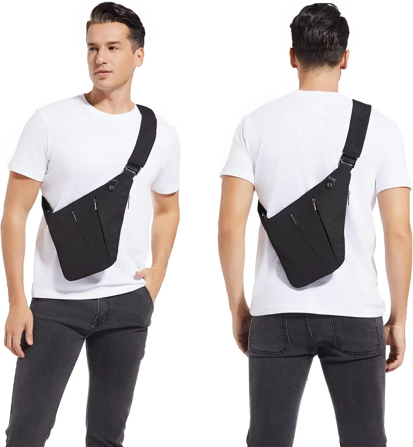 VADOO Anti-theft Crossbody Bags for Women, Shoulder Sling Bag for Men Lightweight Chest Bag for Travel Sport