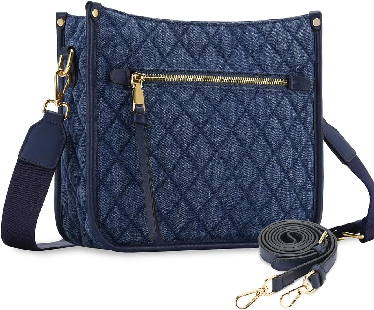 VASCHY Crossbody Bag Purse for Women,Fashion Vegan Leather Hobo Handbag Shoulder Bag Purse with Guitar Strap