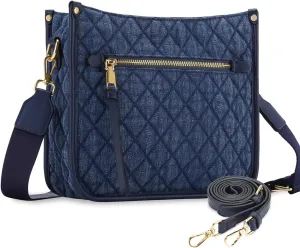 VASCHY Crossbody Bag Purse for Women,Fashion Vegan Leather Hobo Handbag Shoulder Bag Purse with Guitar Strap