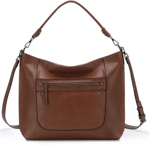 VASCHY Hobo Bags for Women, Vegan Leather Large Handbag Tote Slouchy Shoulder Bag Purse w Convertible Crossbody Strap