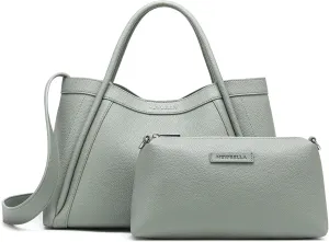 Vegan Leather Tote Bag for Women, Hobo Shoulder Bag, Crossbody Handbag with Matching Purse, Stylish Versatile