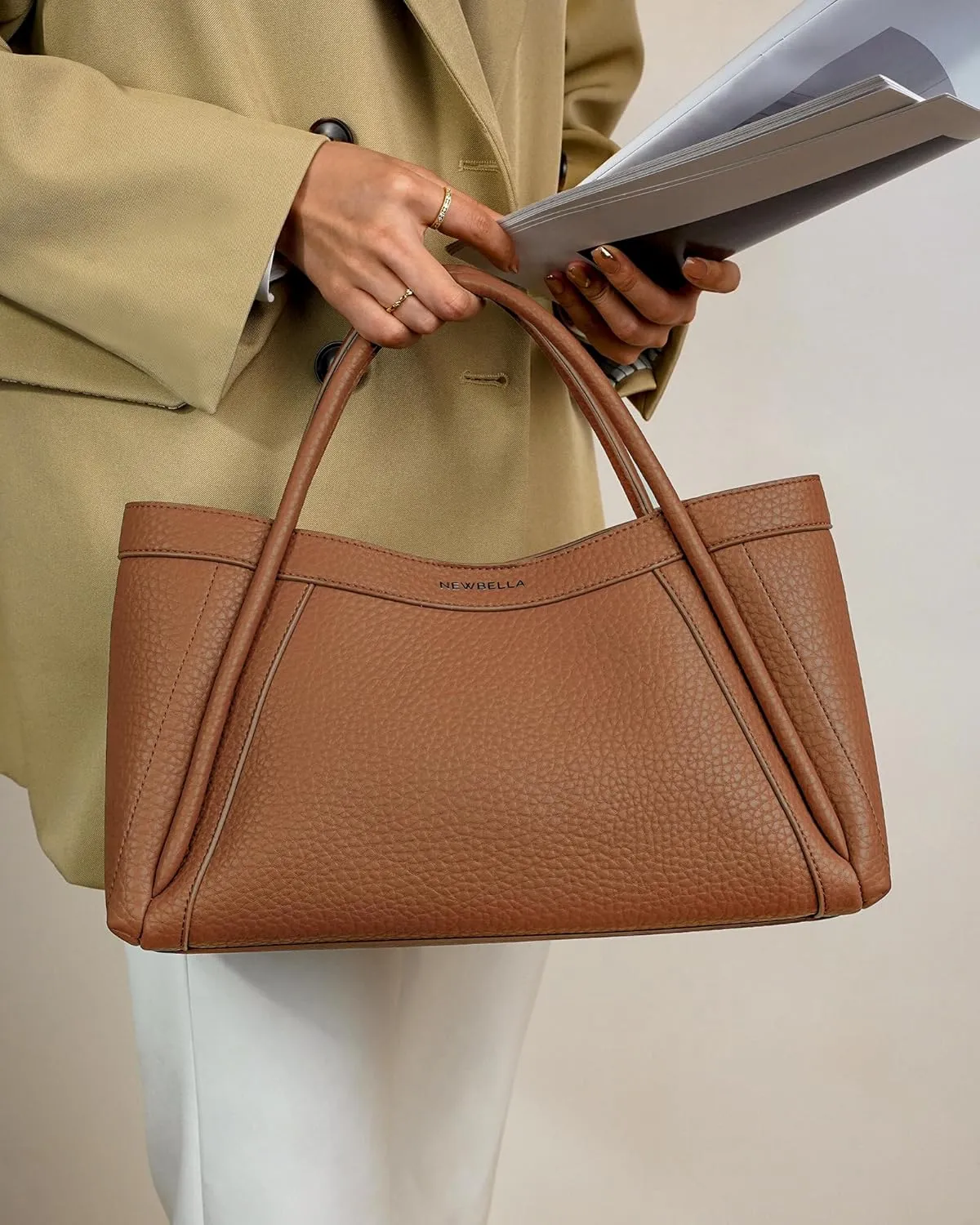 Vegan Leather Tote Bag for Women, Hobo Shoulder Bag, Crossbody Handbag with Matching Purse, Stylish Versatile