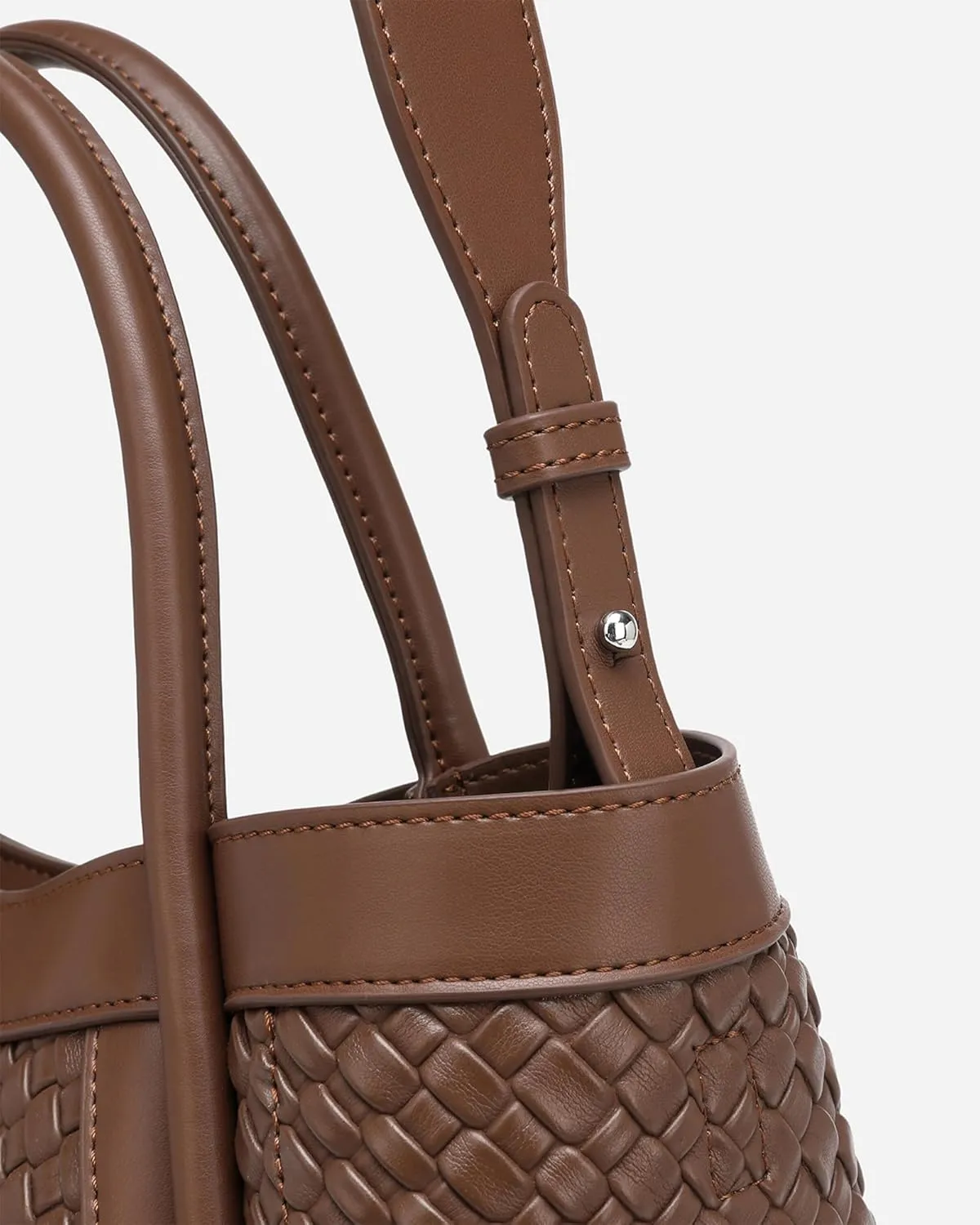 Vegan Leather Tote Bag for Women, Hobo Shoulder Bag, Crossbody Handbag with Matching Purse, Stylish Versatile