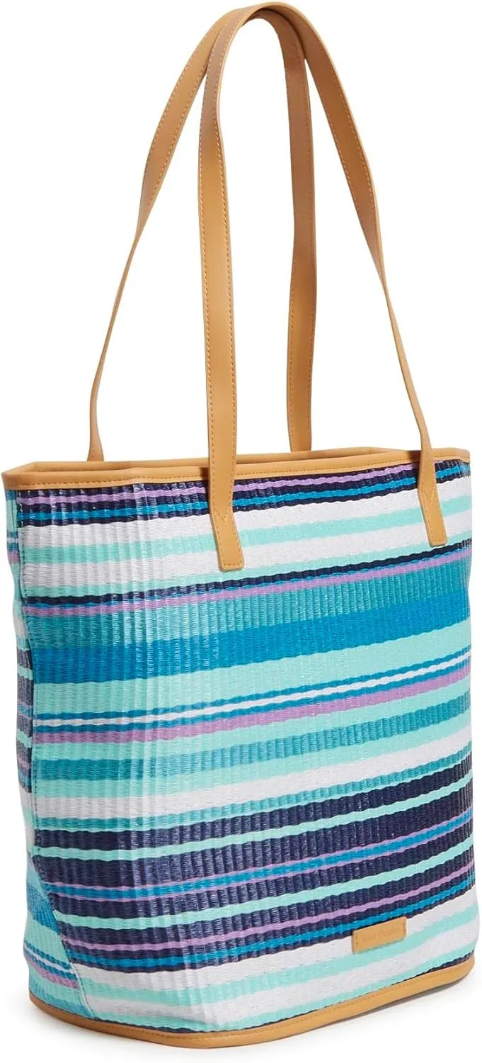 Vera Bradley Women's Straw Bucket Tote Bag