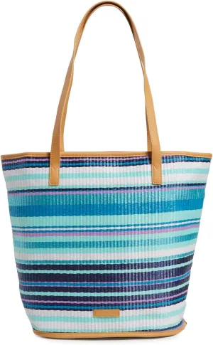 Vera Bradley Women's Straw Bucket Tote Bag