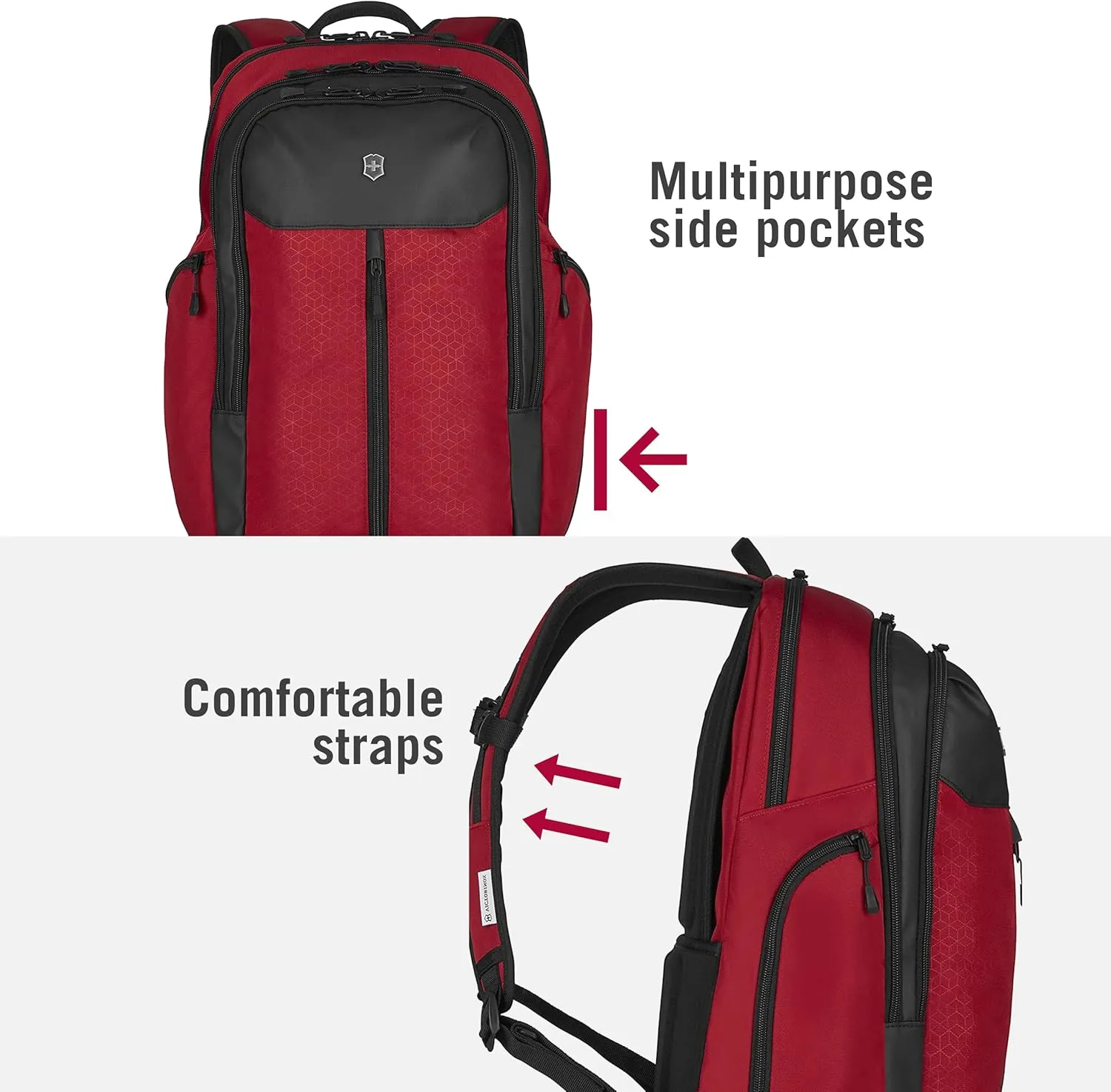 Victorinox Altmont Original Vertical-Zip Laptop Backpack - Travel Backpack for 17" Laptop - Premium Travel Accessory - 24 Liters, Red