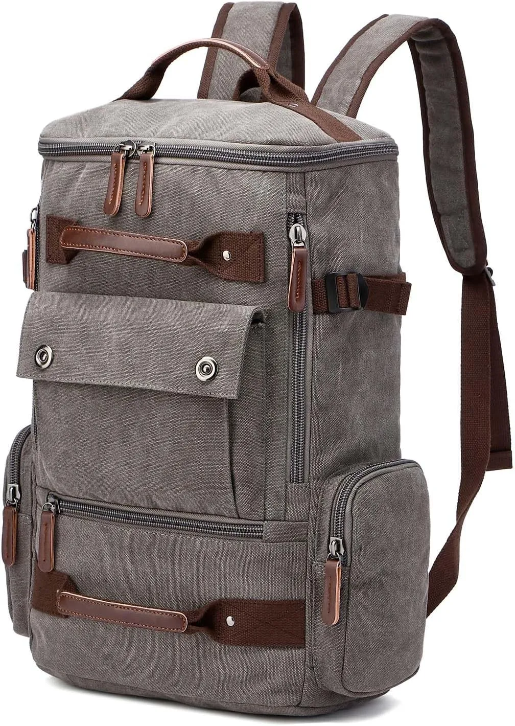 Vintage Canvas Backpack Casual Travel Rucksack 15.6inch Laptop Daypacks Hiking Camping Backpack