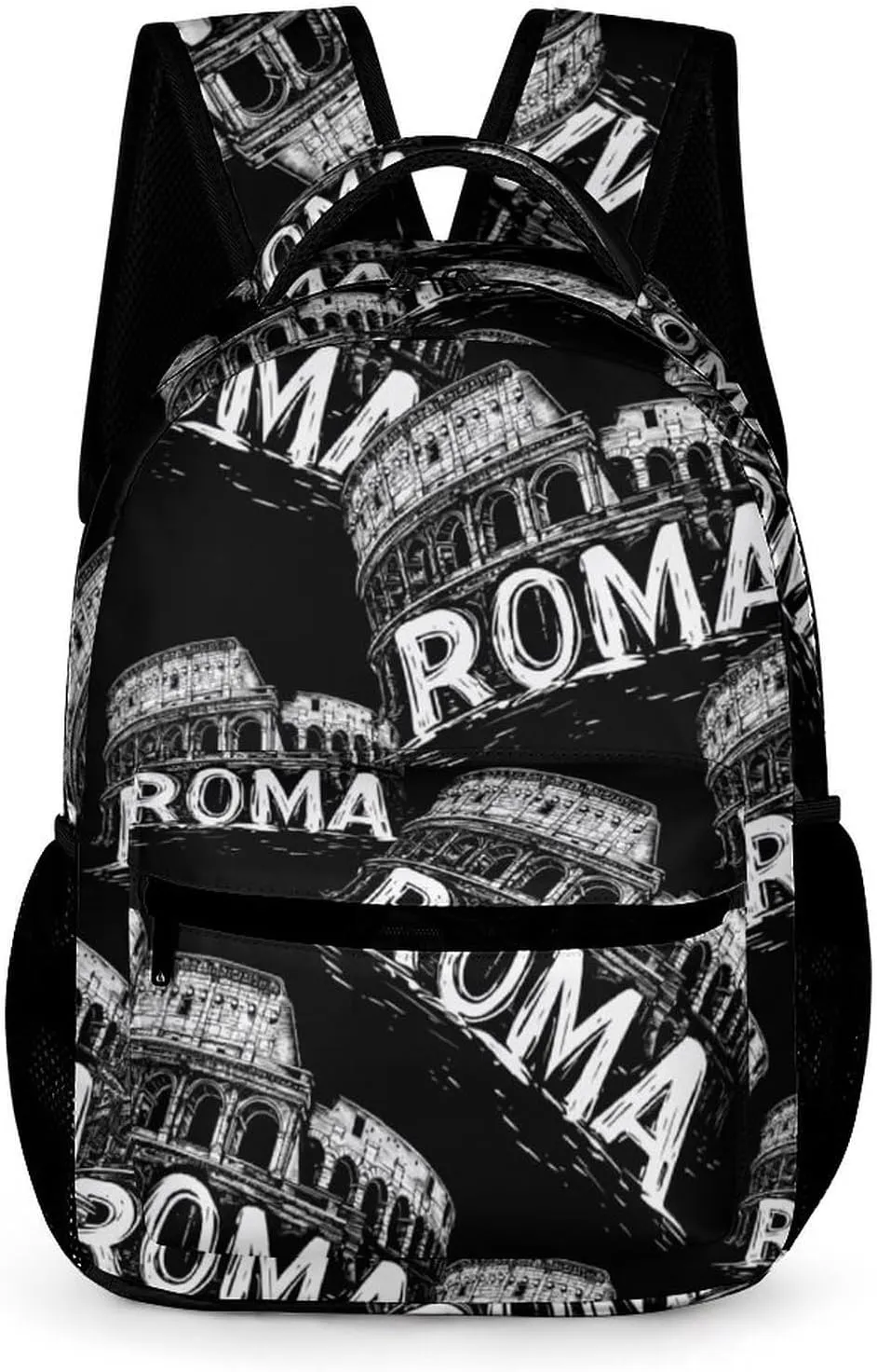 Vintage Roman Architecture Casual Backpack Travel Laptop Cute Basic Shoulder Bag for Work Women & Men
