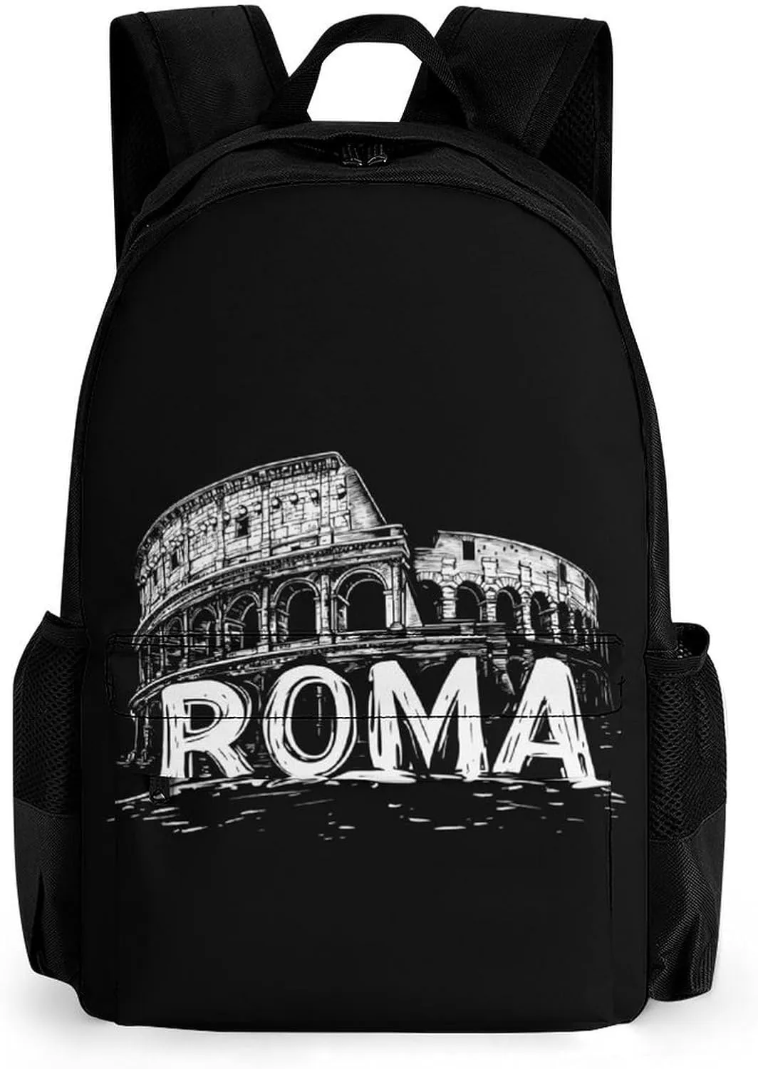 Vintage Roman Architecture Fashion Backpack Light Weight Daily Travel Hiking Laptop Shoulder Bag