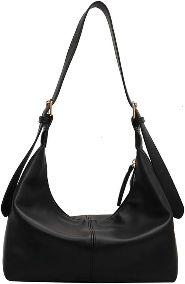 Vintage Shoulder Crossbody Purses for Women Large Dumpling Tote Bag Soft Vegan Leather Handbags Adjustable Satchels