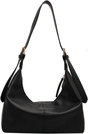 Vintage Shoulder Crossbody Purses for Women Large Dumpling Tote Bag Soft Vegan Leather Handbags Adjustable Satchels