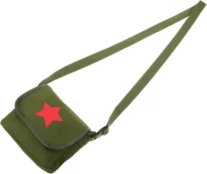 Vintage Star Canvas Crossbody Bag for Stylish School Purse with Ample Storage for Durable and Comfortable Design for Adventures and Learning