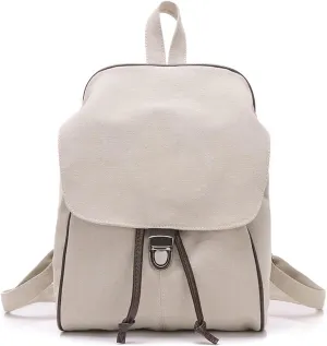 Vintage Women Backpack Anti-theft Drawstring Daypacks Canvas Rucksack